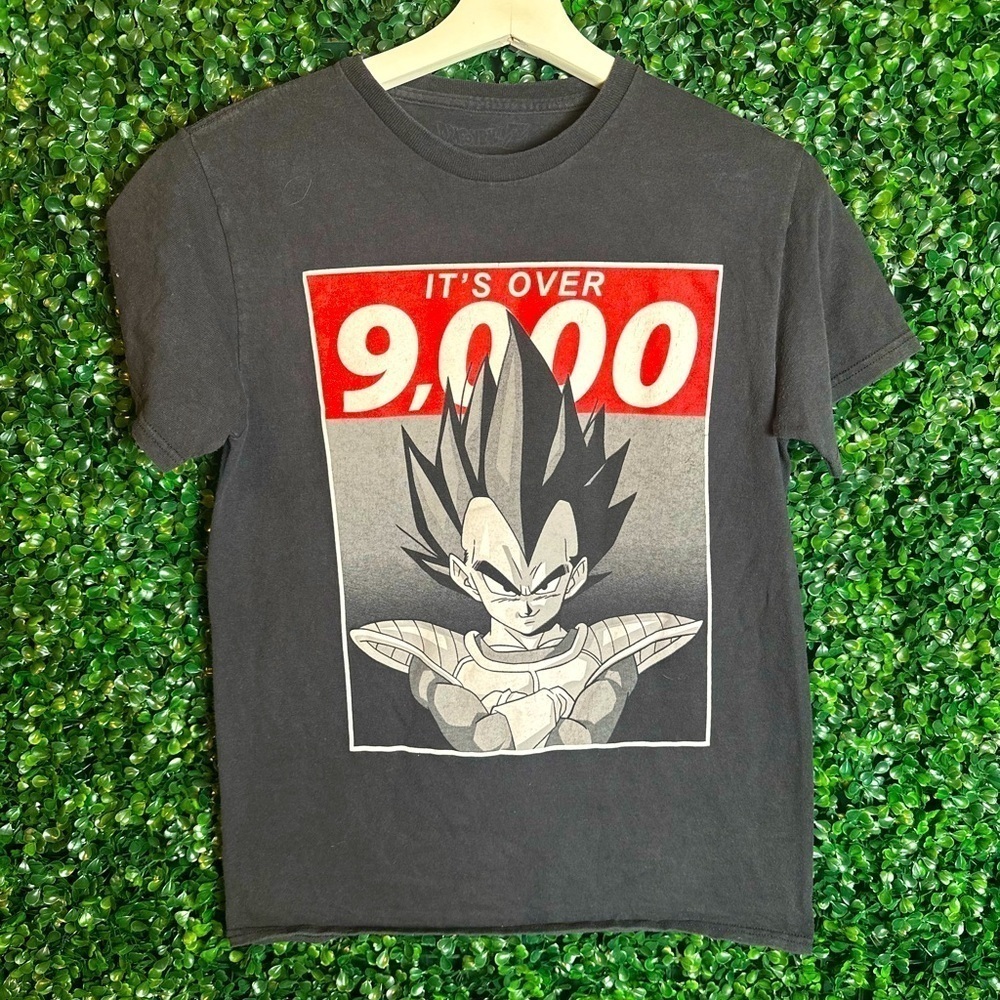 Dragon Ball Z x Ripple Junction Mens T-Shirt Medium Graphic 'Over 9000' Anime - Picture 1 of 4